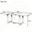Table de salle à manger extensible en bois massif Topmax-514091505