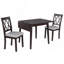 Ensemble de table de salle à manger 3 pièces exquis pour des espaces de salle à manger harmonieux, idéal pour les petites occasions formelles-421171920