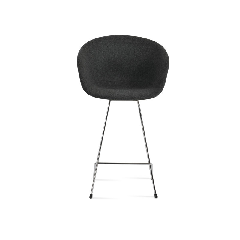 Tabouret de bar et de comptoir Tribeca Cattelan, Gris foncé, Tabouret de bar (siège d'une hauteur de 29 po)