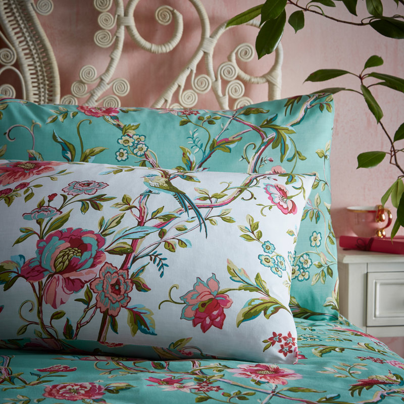 Floral Duvet Cover Set with Pillowcases Included, Double Duvet Cover + 2 Standard Pillowcases
