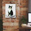  «Watercolor Cat On Table E» par Jean Plout, art mural sur toile-946984633