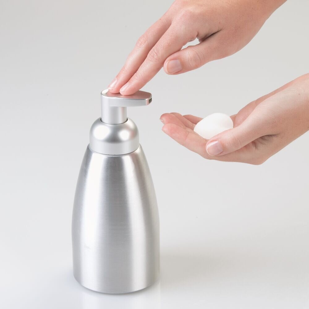 Mdesign Aluminum Foaming Soap Dispenser Pump Bottle Wayfair 4878