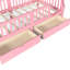 Lit plateforme simple rose TG-486083950