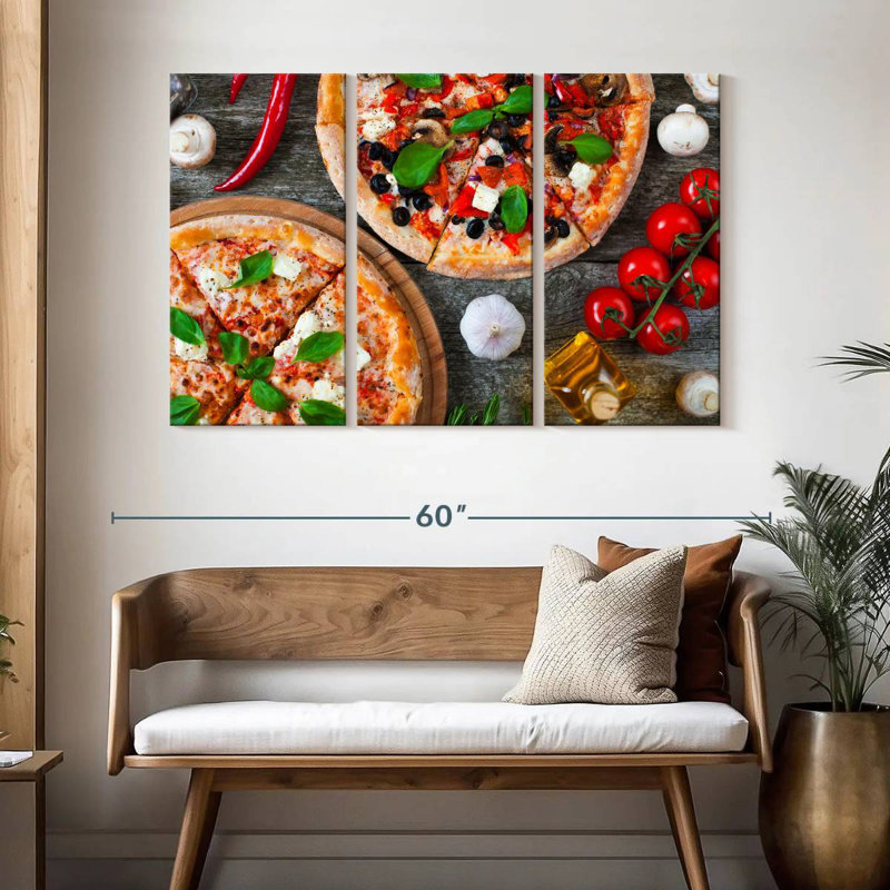 Yarlin pizza maison, H 32 po x l 50 po