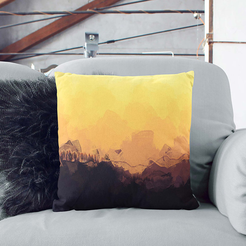 Sunset View Cushion with Filling, 55cm H x 55cm W x 20cm D