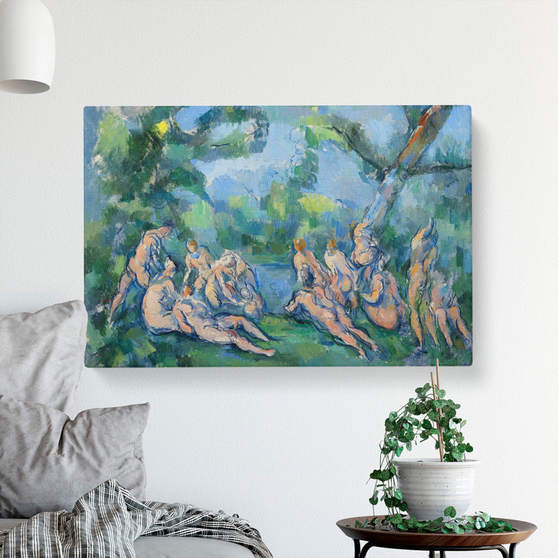 Bathers Vol.9 by Paul Cezanne - Wrapped Canvas Painting, 50cm H x 76cm W x 3cm D