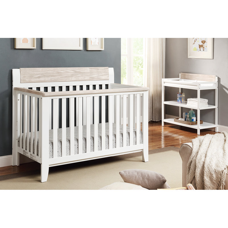 Lit de bébé convertible 4-en-1 Hayes, Gris / granite patiné