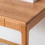 Bureau rectangulaire en bois massif avec 2 tiroirs couleur cerisier-241364966