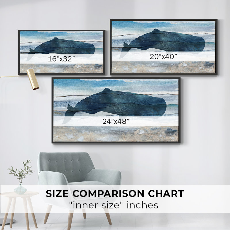 «Diving Deep I», toile tendue avec châssis encadré, prête à être accrochée, Noir, H 21 po x l 41 po