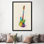 «Musical Instruments Series: Electric Bass Bass», impression sur toile tendue