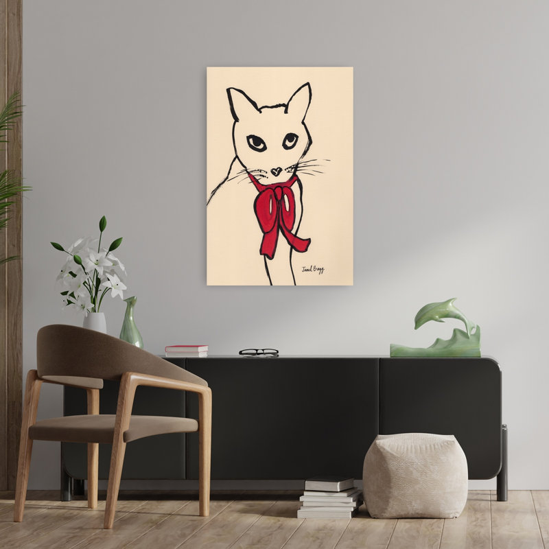 Art contemporain, art contemporain pour chat, H 36 po x l 24 po