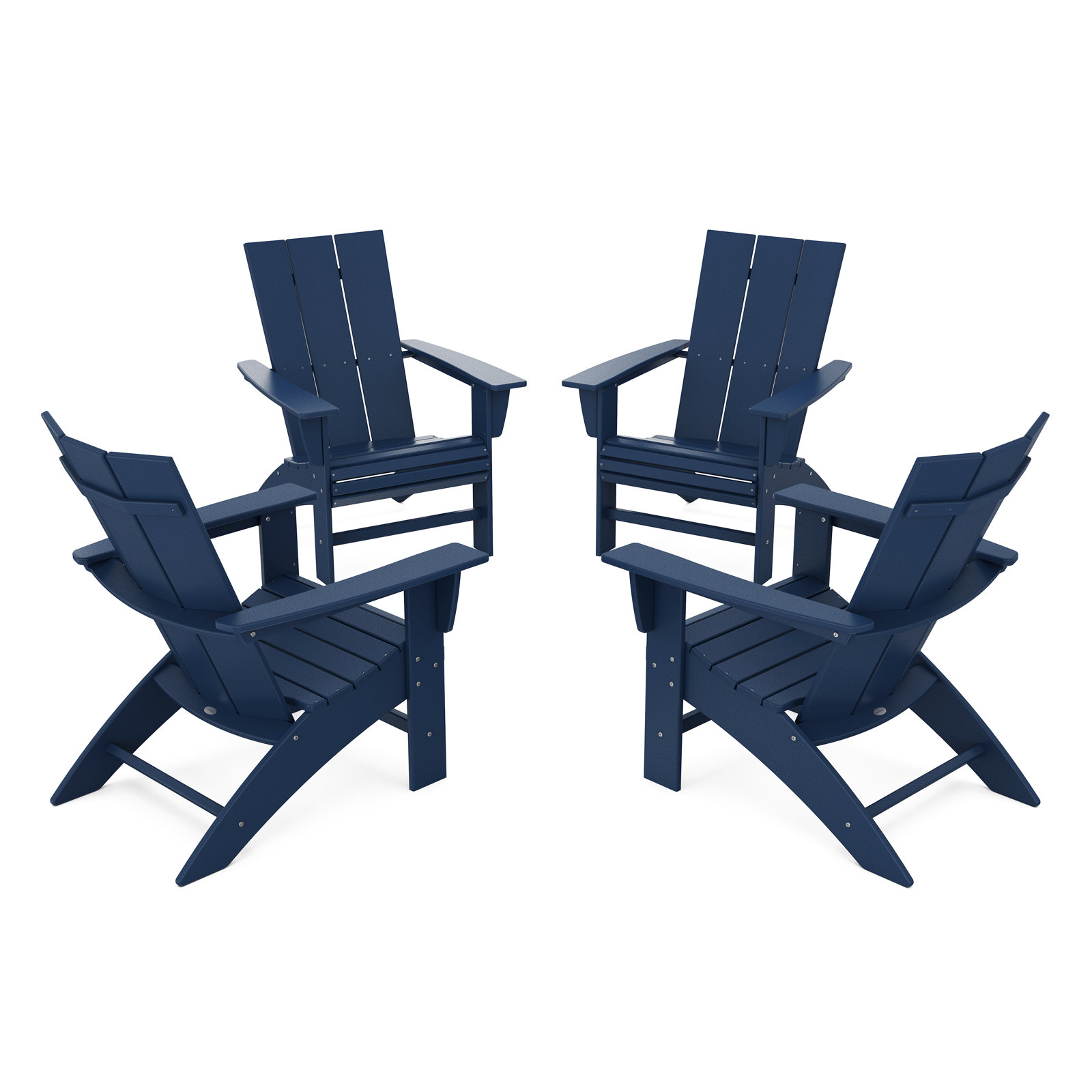 POLYWOOD® Modern Adirondack Chair, Navy