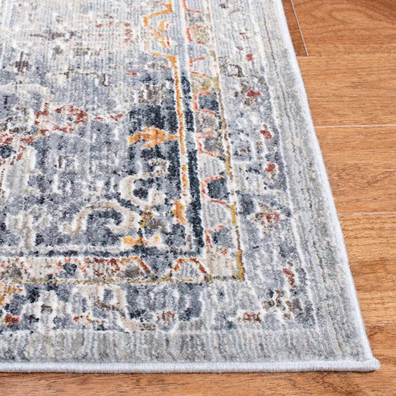 Tapis oriental gris clair Smeltzer, Tapis de couloir : 3 pi x 10 pi