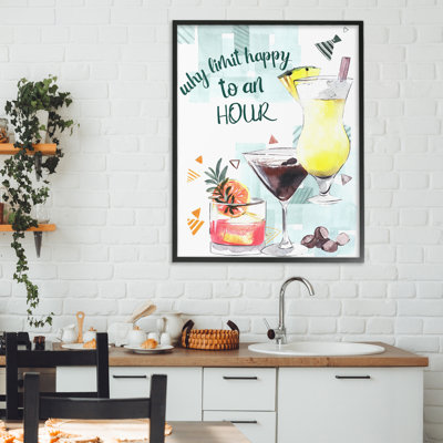 Pourquoi Limit Happy To An Hour, estampe numérique, design par Femvisionary