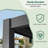 Aluminum Frame Patio Pergola with Adjustable Louvered Roof-105591038-105591036