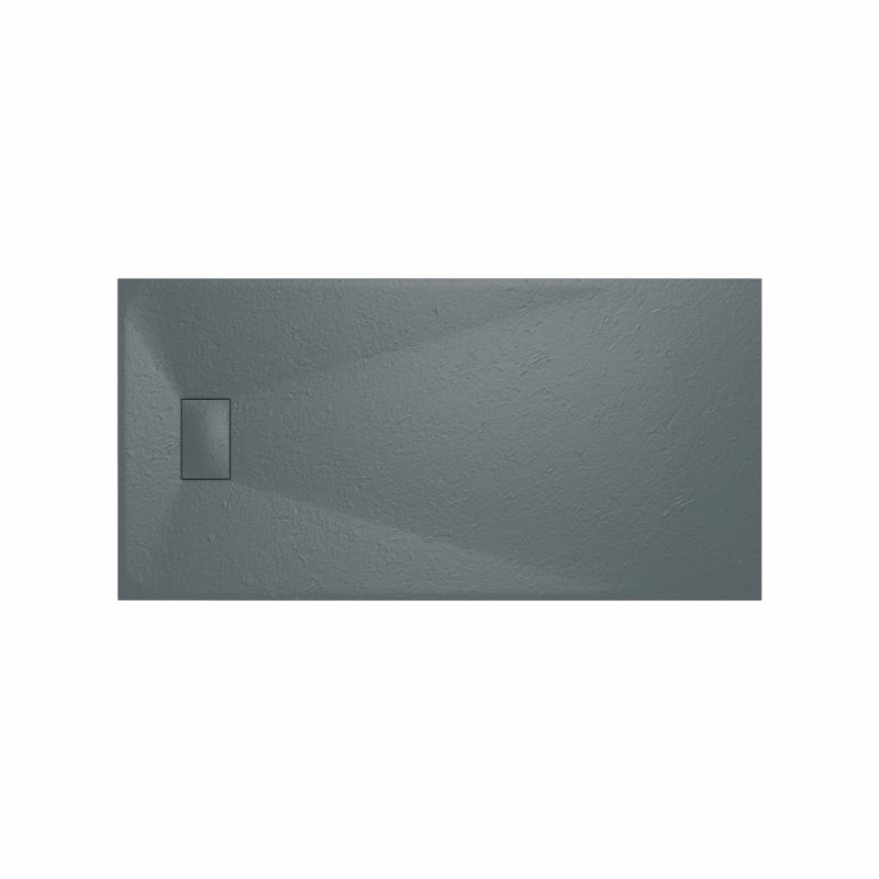 Bozidar W 32mm D Rectangle Shower Tray, 160cm H x 80cm W x 3.2cm D, Anthracite