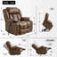 Grand fauteuil inclinable électrique avec massage et chaleur pour personnes âgées-137641473