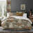 French Countryside Antique Red/Natural Linen Blend Coverlet / Bedspread Set-60702916