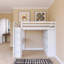 Lit mezzanine double blanc avec grandes tablettes, bureau et lumière DEL blanche-2040362450-2040362453