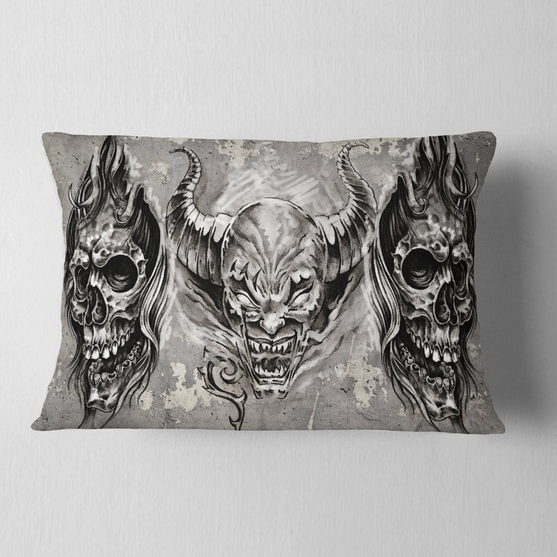 Coussin 3 taureaux, Rectangulaire, 12 po x 20 po