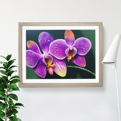 XH1022-7659X Seductive Orchid Flowers - Single Picture Frame Print