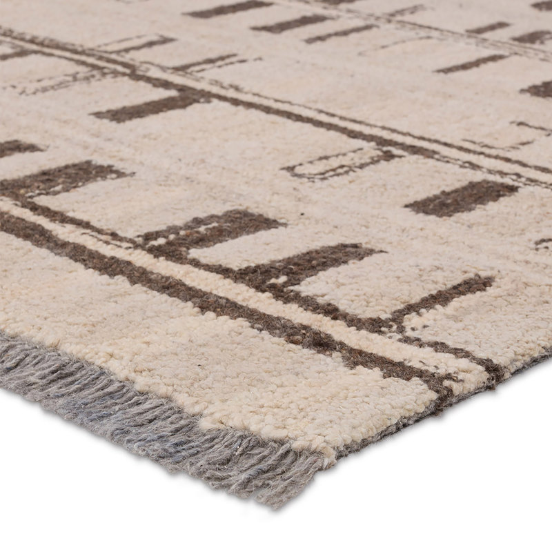 Lexxi Tufted Striped Area Rug, Rectangle 8' x 10', Brown/Tan