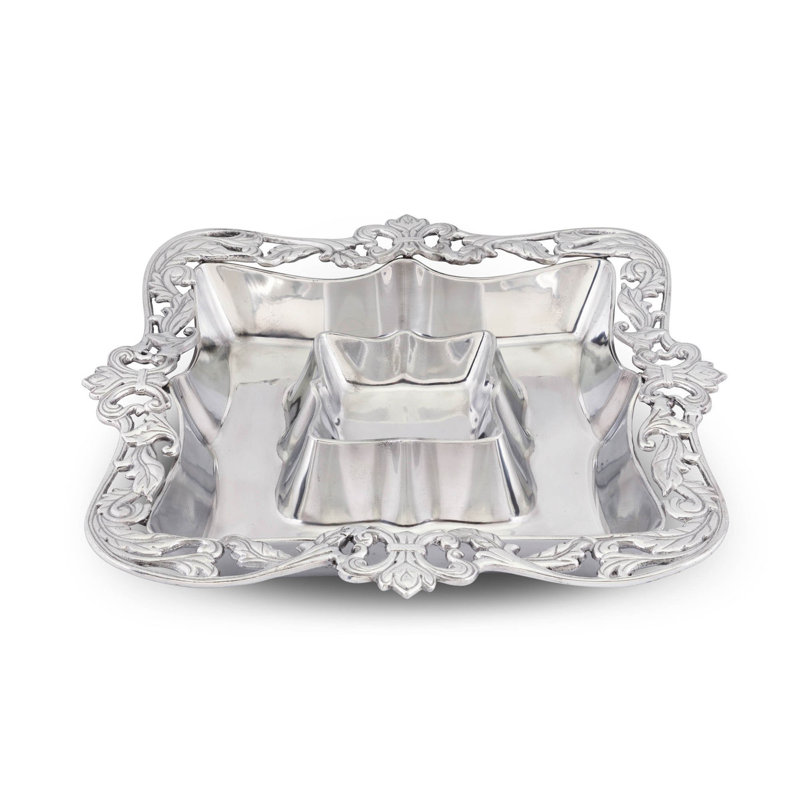 Puce et plateau dip Fleur De Lis