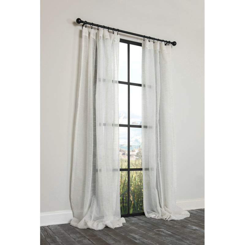 Kairon Semi Sheer Curtain Single Panel, 54" x 63"