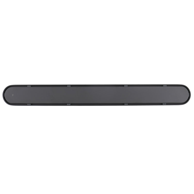 FINE FIXTURES 42-Inch Linear Shower Drain, Tile Insert & Grate 2-in-1 Design, Rounded Edge, 10-Gauge Stainless Steel, Center Outlet, Hair Strainer Included