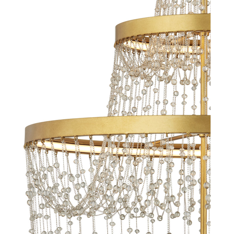 Mademoiselle 3 - Light Wrought Iron LED Chandelier