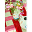 Hand Tufted Wool Geometric Area Rug in Coral/Rose-113206997