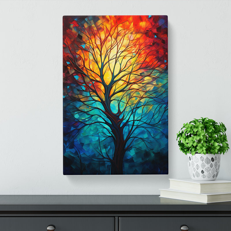 Tree Expressionism - No Frame Print, 76cm H x 50cm W x 3cm D