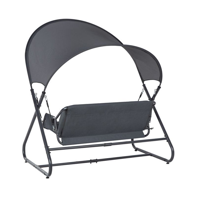 Patio Swing SOLAGNA Metal , Dark Grey