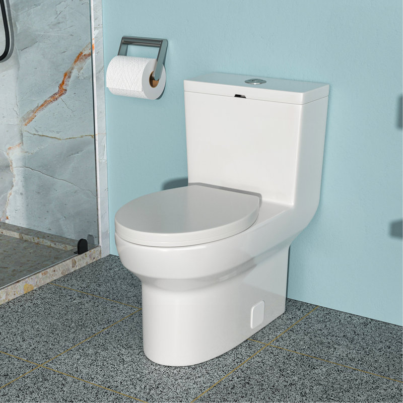 Toilette une pièce en céramique