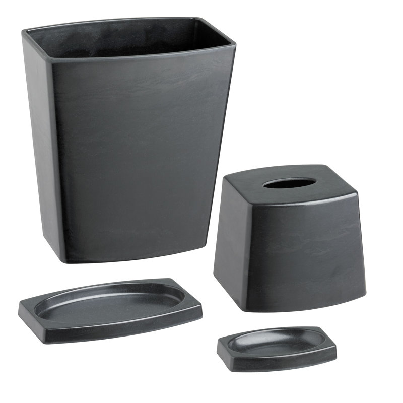 Demaio Bathroom Accessory Set, Black