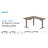 XL Electric Height Adjustable Corner Standing Desk-116517244