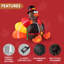 Dinde gonflable de 6 pi de l'Action de grâce avec chapeau de pèlerin et DEL, parfait pour les décorations de cour gonflable de l'Action de grâce
