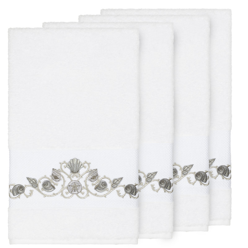 Bella Turkish Cotton Midweight Bath Towel, White