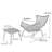 PE alloy woven rocking chair