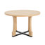 Table de salle à manger 48 po ronde au design intemporel. Sièges 4. Fabriqué en bois massif et résistant aux égratignures et à l'eau. Facile à assembler. Convient aux cuisines. Abat-jour en frêne naturel. L 48 po x P 48 po x H 30,64 po-1934297668