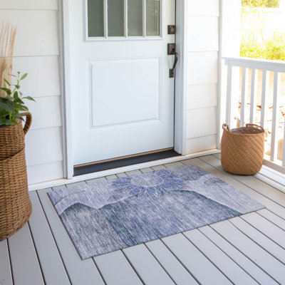 Alta Washable Floral Indoor / Outdoor Rug