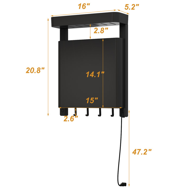 Chauffe-serviettes électrique à panneau plat