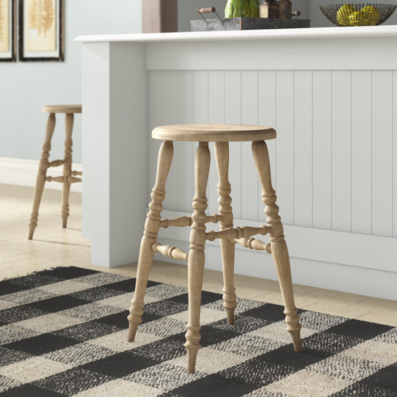 Sacramento Solid Wood Counter Stool, Natural