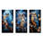Blue Owls Moonlight Realm - Owl Metal Wall Art Prints Set Of 3-917617412