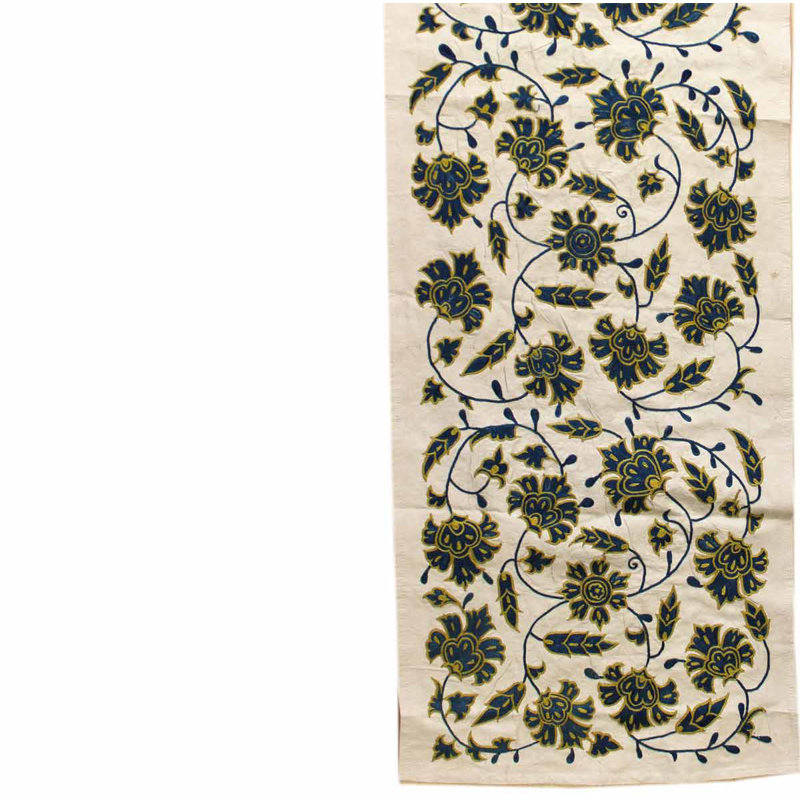 New Suzani One-of-a-Kind 1'4" X 10' Area Rug