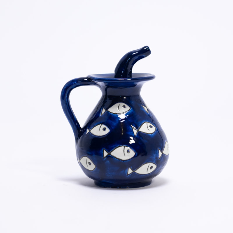 Mauldin Fluted Pourer White Fish - 10Cm