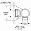 Sensia Wall Union in Satin Nickel