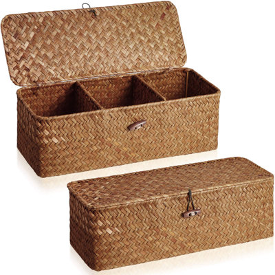 Bac de rangement Bayou Breeze Seagrass - ensemble de 2