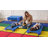 ECR4Kids Stackable Kiddie Cot with Sheet, Classroom Furniture, Blue-88293596