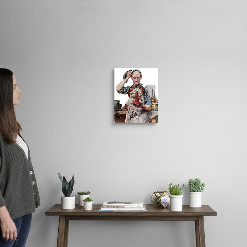 Perpétuel mouvement, art mural sur toile, H 14 po x l 11 po x P 1,25 po, Toile tendue